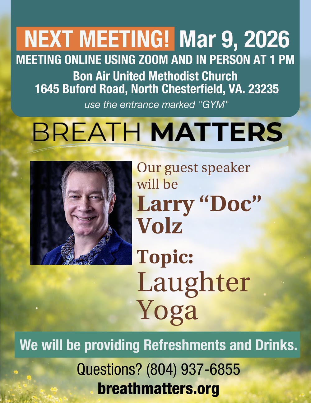Laughter Yoga with Breathmatters March 2026