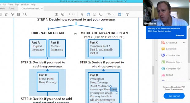 Mike Mason talking on Medicare strategy